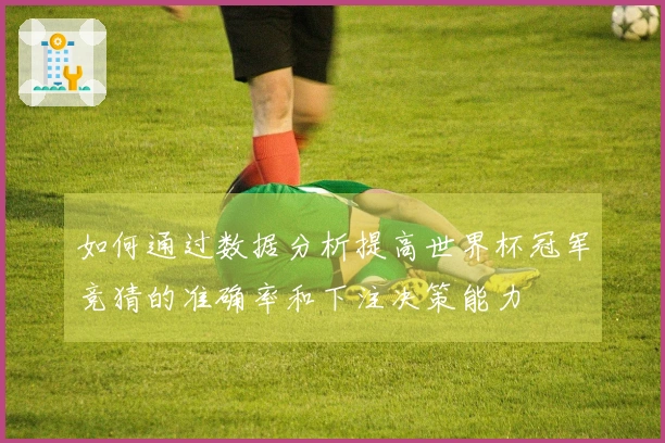 如何通过数据分析提高世界杯冠军竞猜的准确率和下注决策能力
